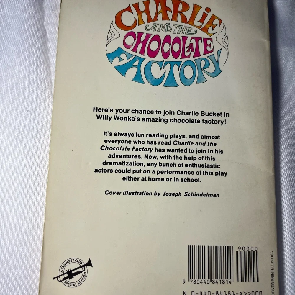 Vintage 1976 Charlie & the‎ Chocolate Factory Play Richard George PB Book